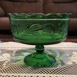 BRODY Vintage glass compote bowl